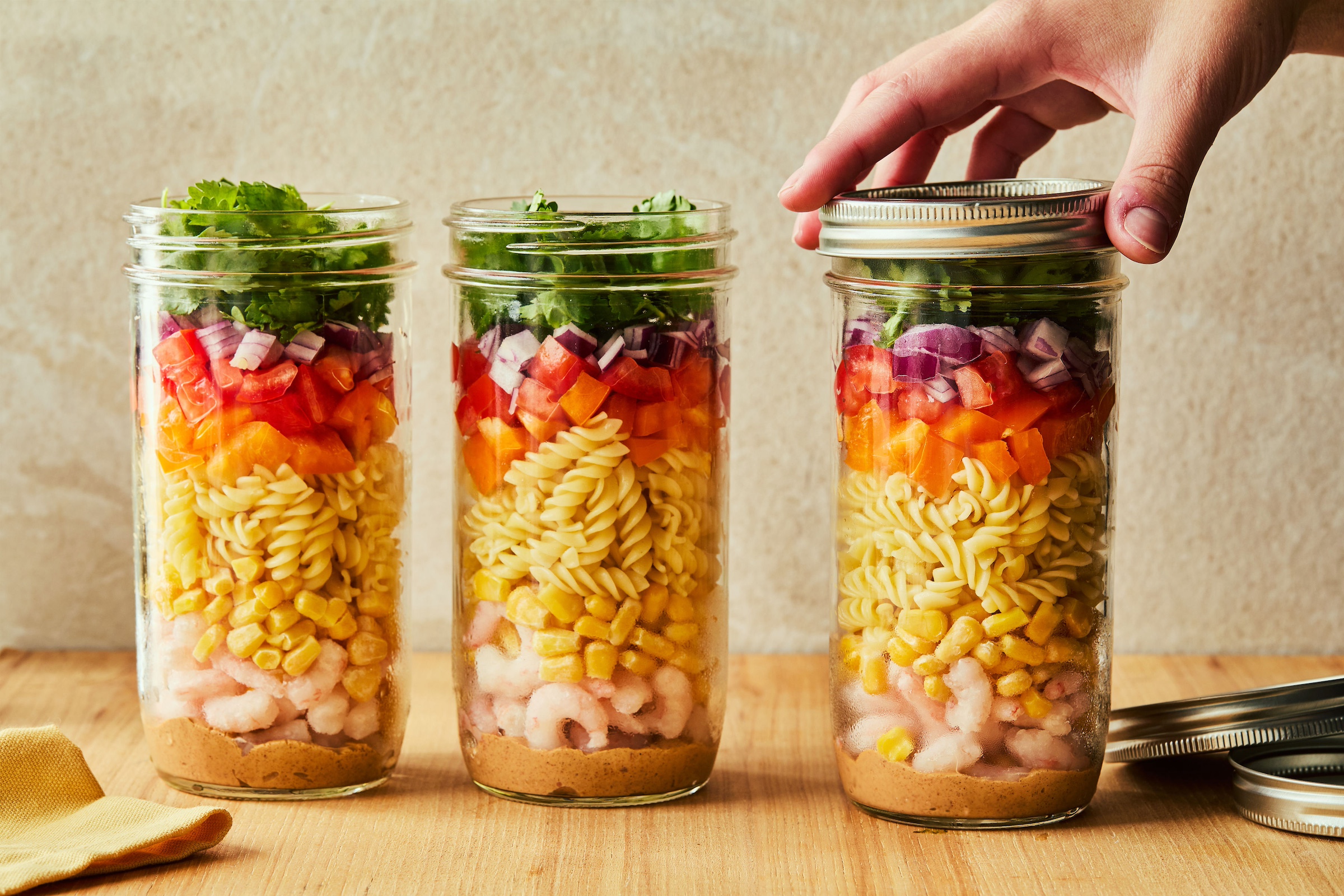 Salade tex-mex en pot
