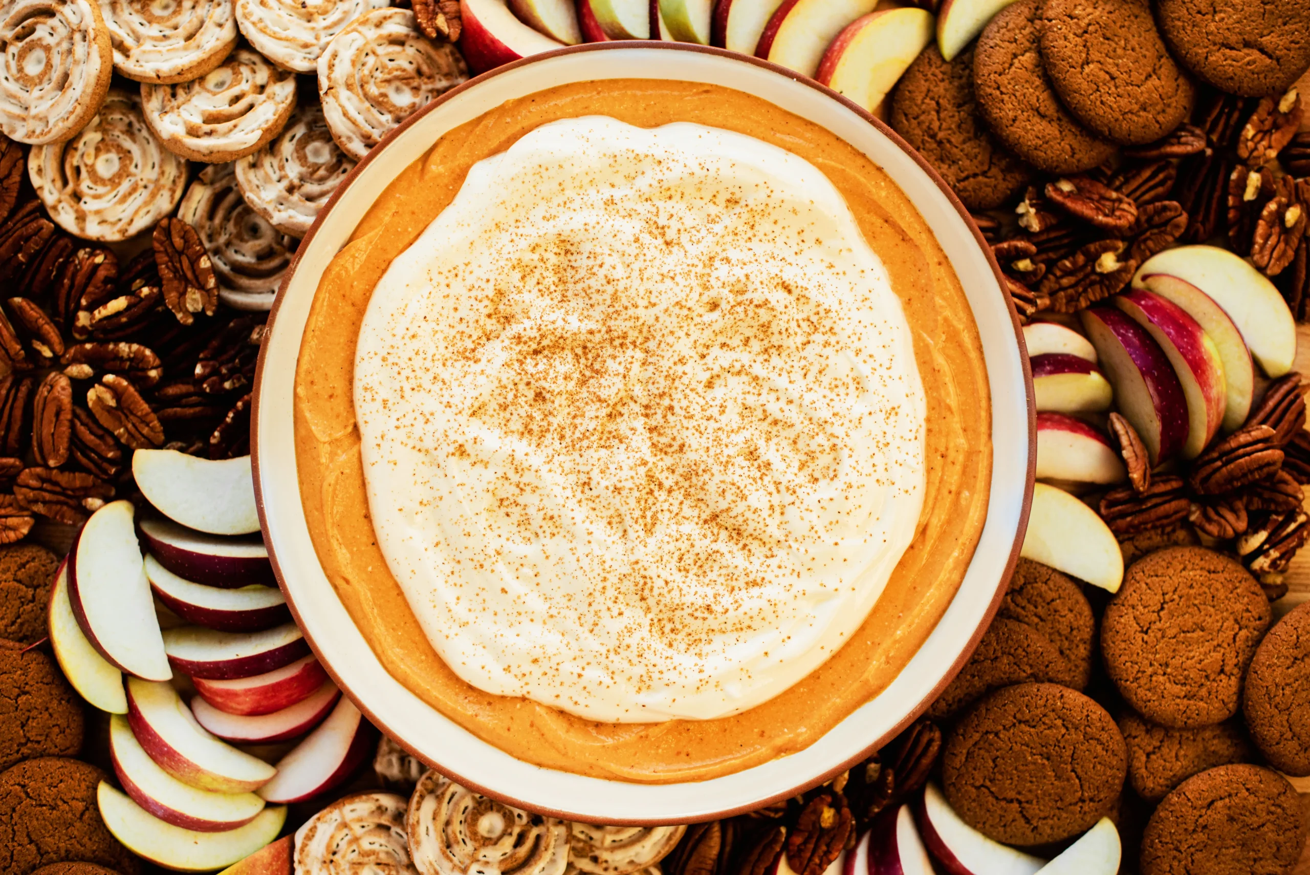 Trempette sucrée au latté à la citrouille