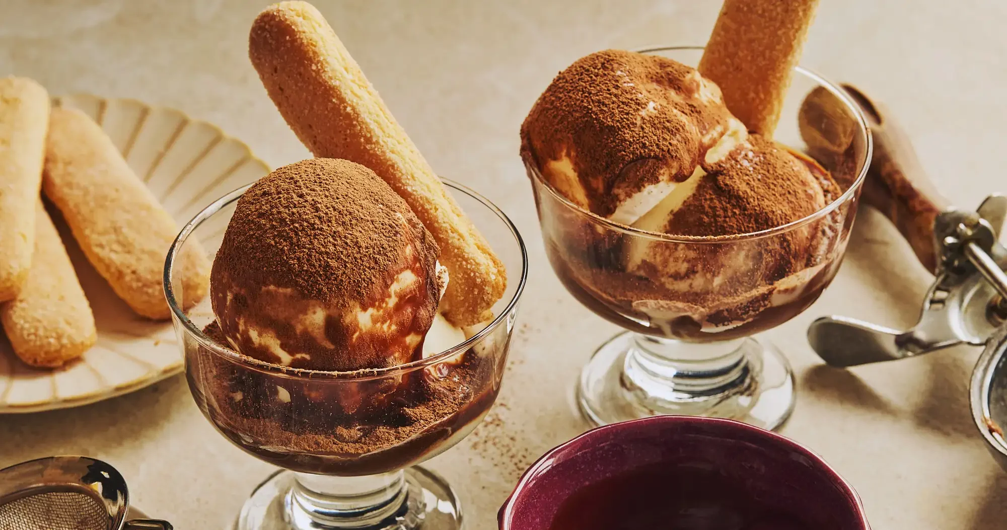 Coupe glacée tiramisu