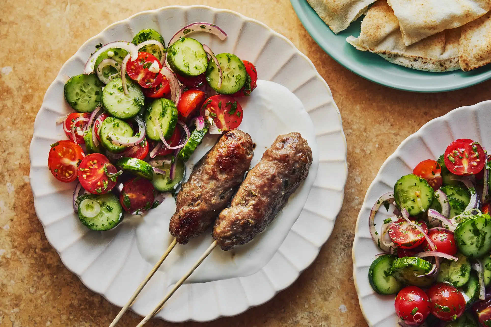Keftas d’agneau aux herbes salées