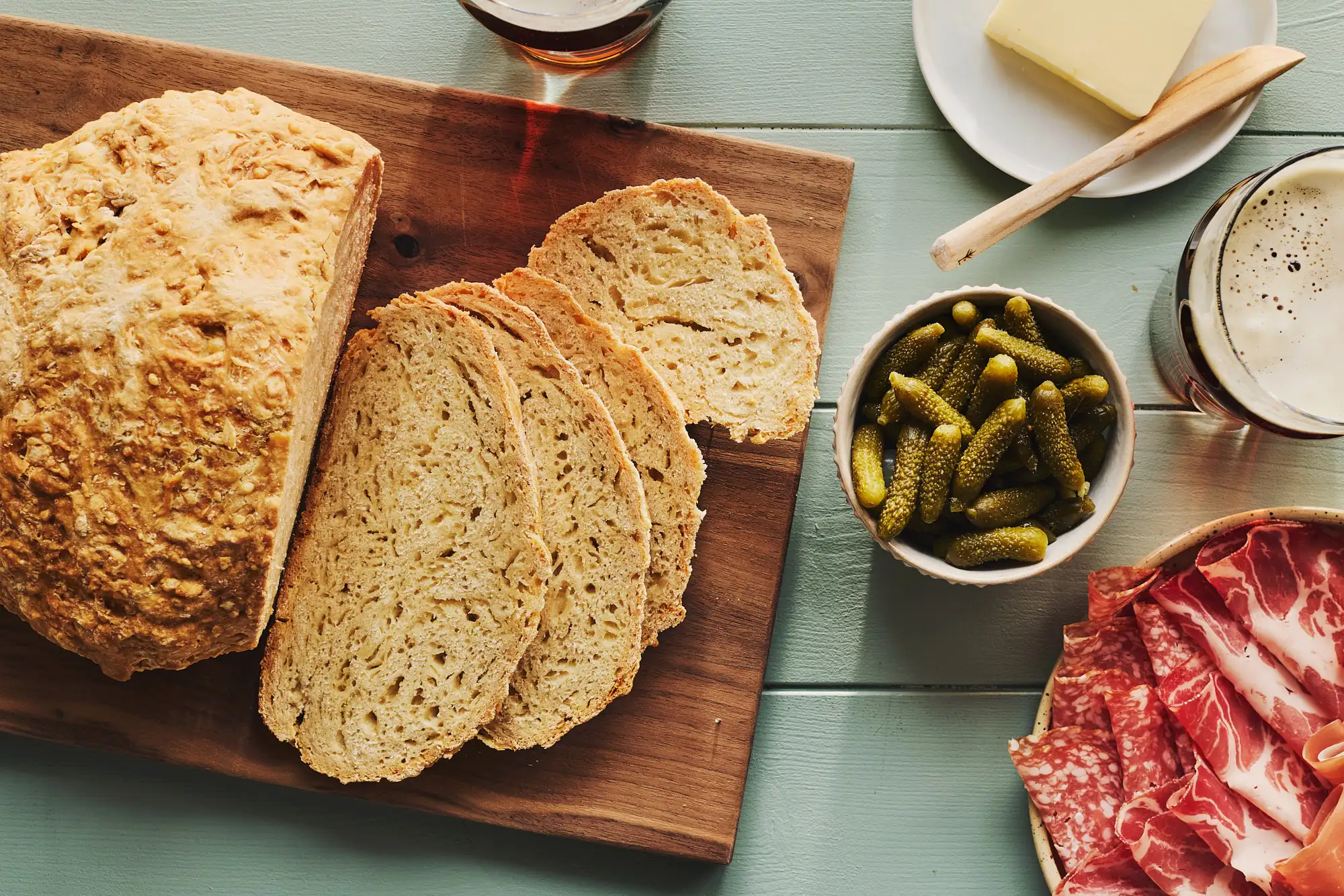 Pain rapide à la bière et au fromage