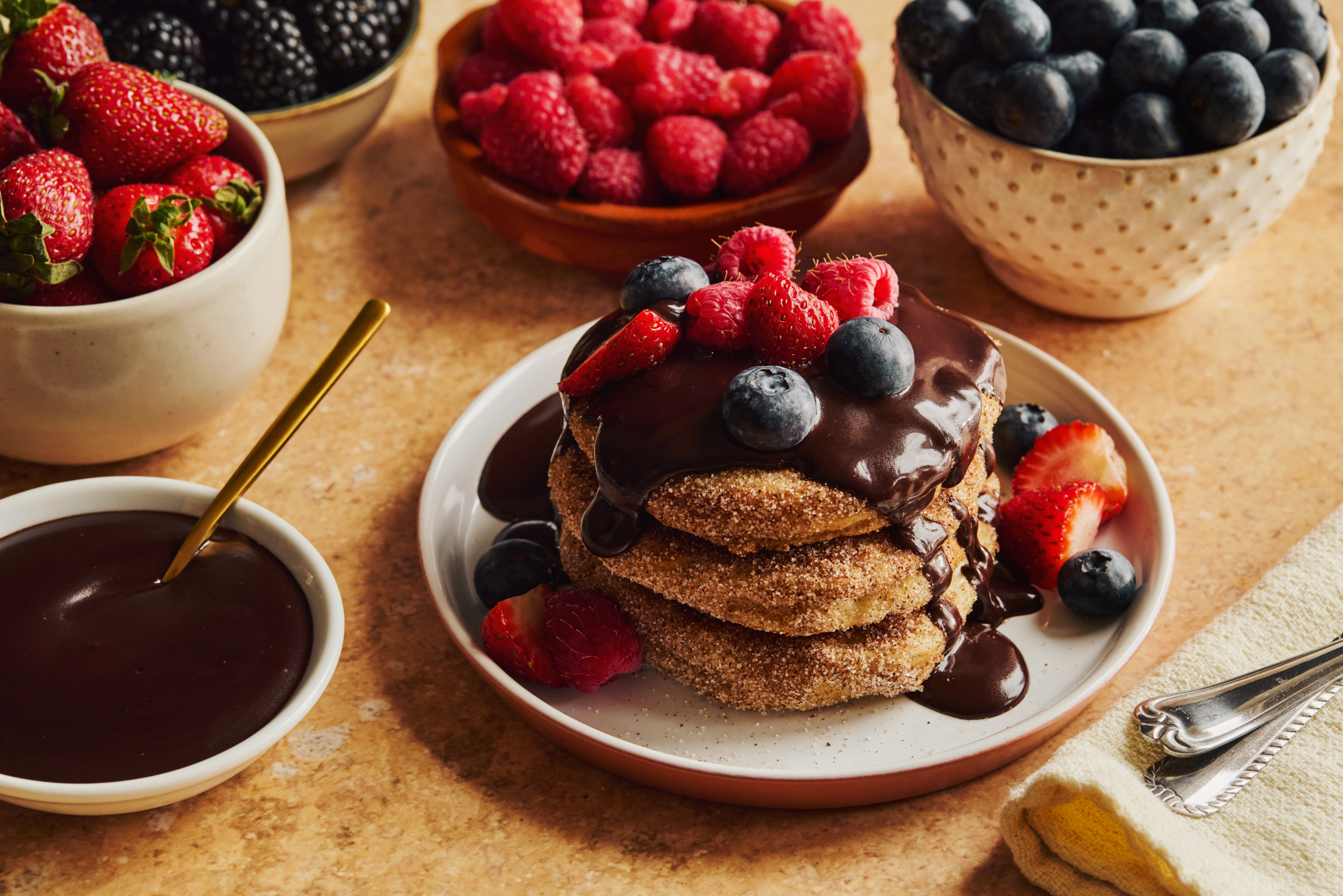 Pancakes churros