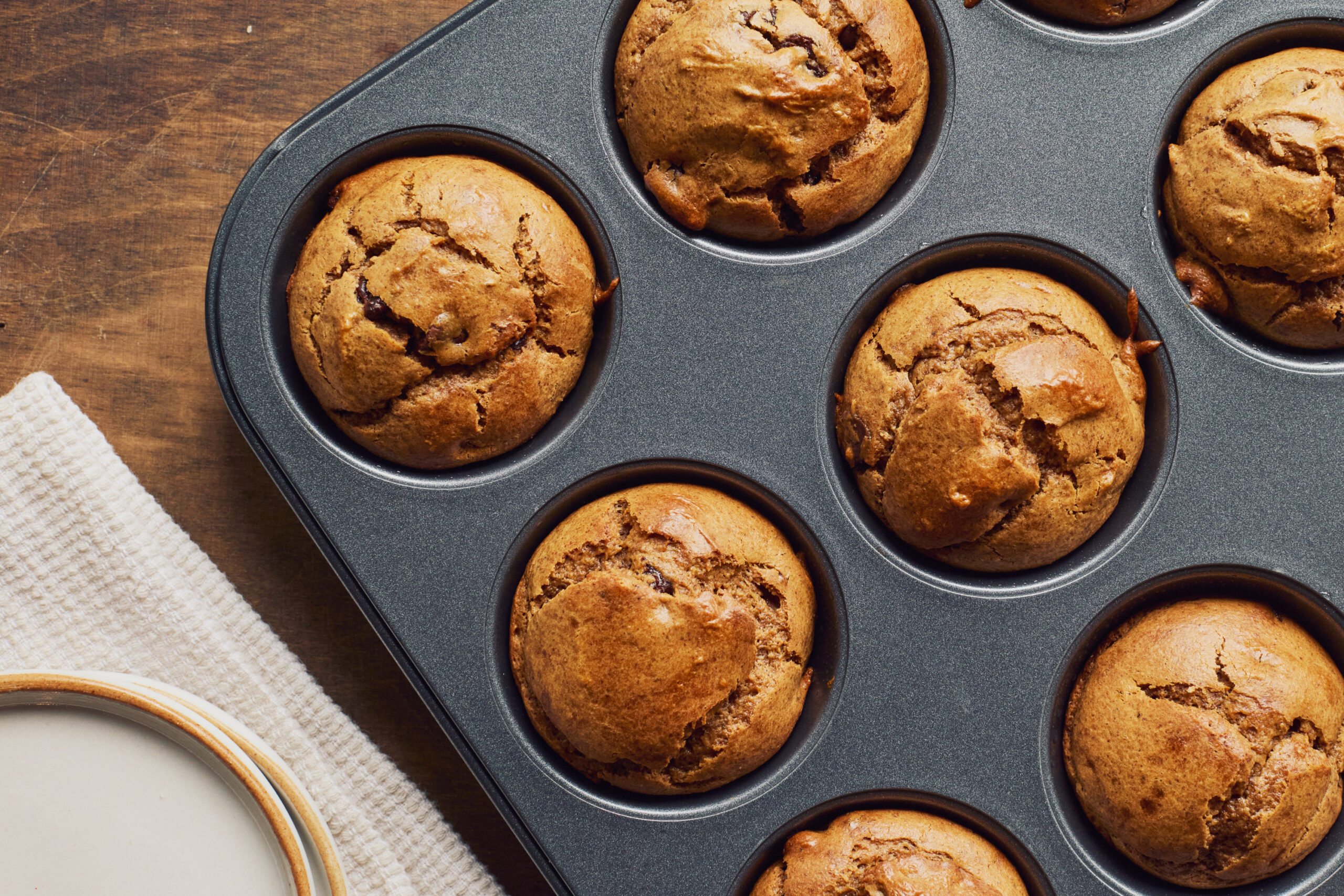Muffins moelleux aux amandes et au chocolat