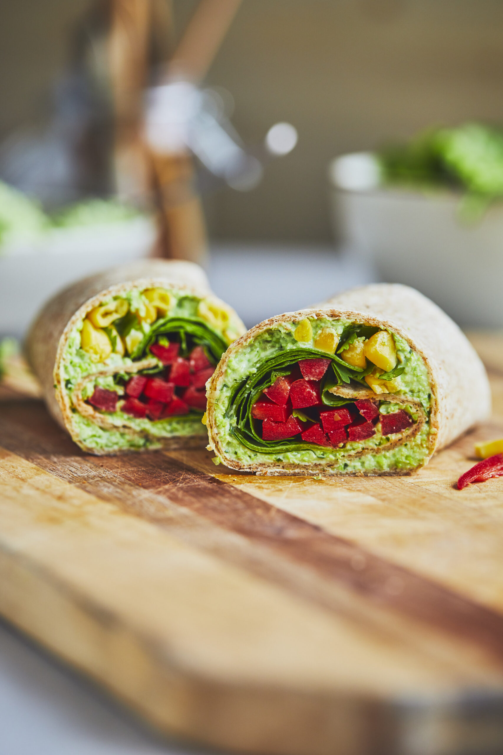 Wrap à la tartinade d&rsquo;edamames