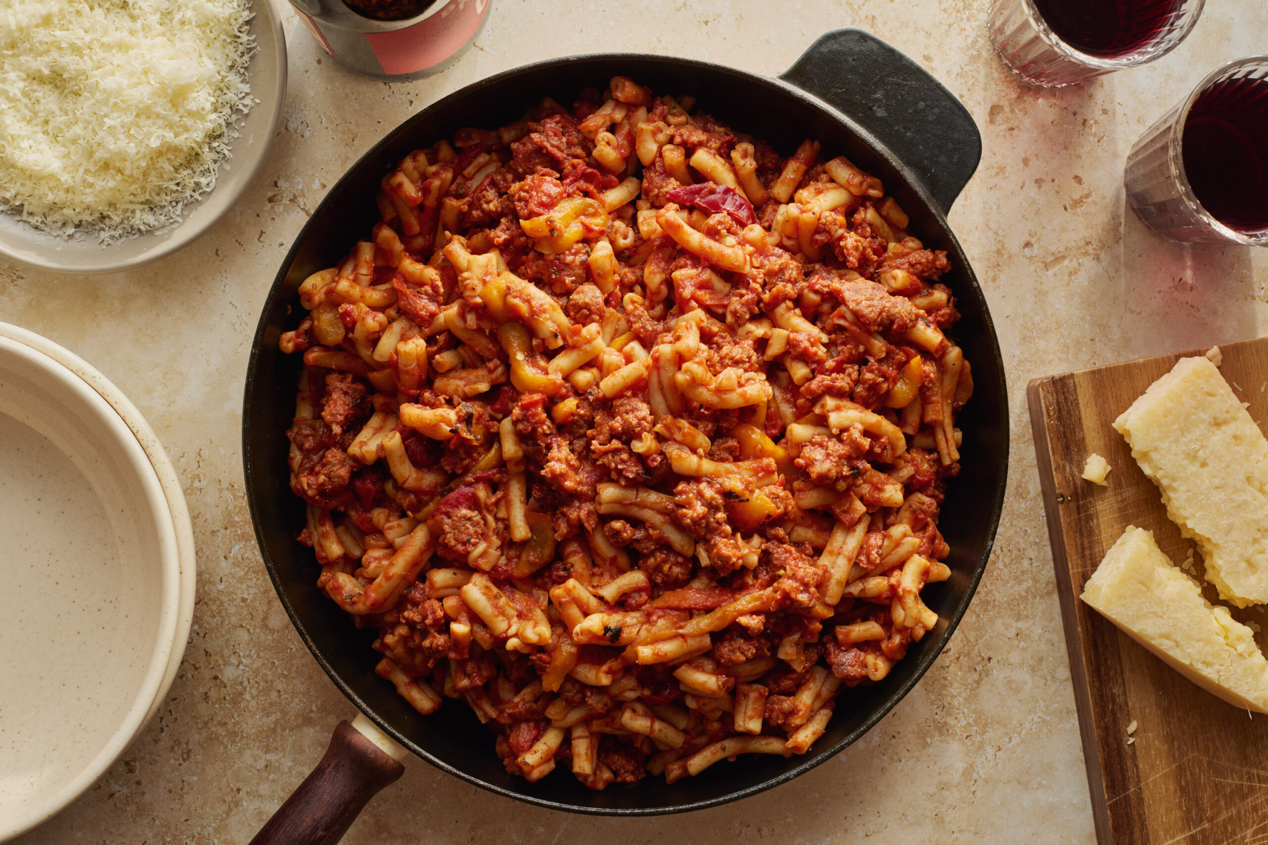 Pâtes antipasto