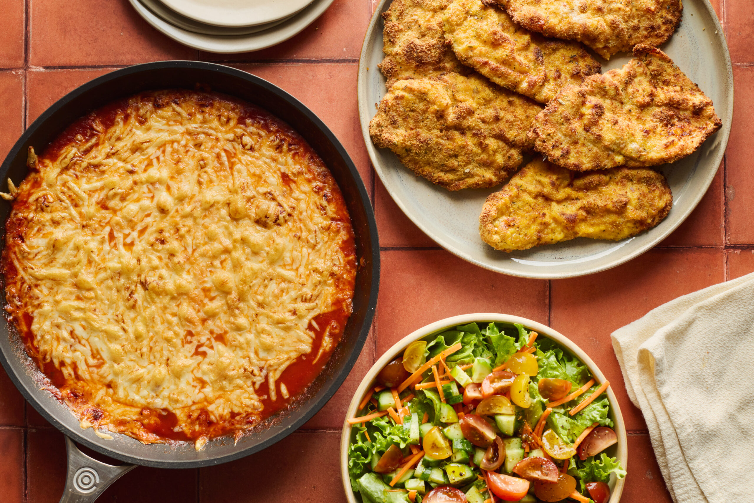 Escalopes de poulet à la parmigiana