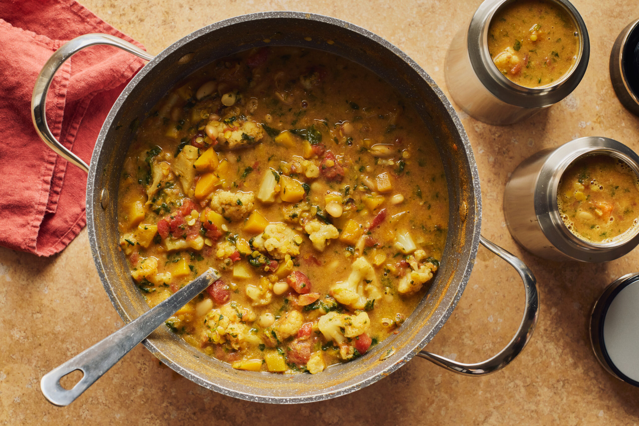 Soupe végé express à l’indienne