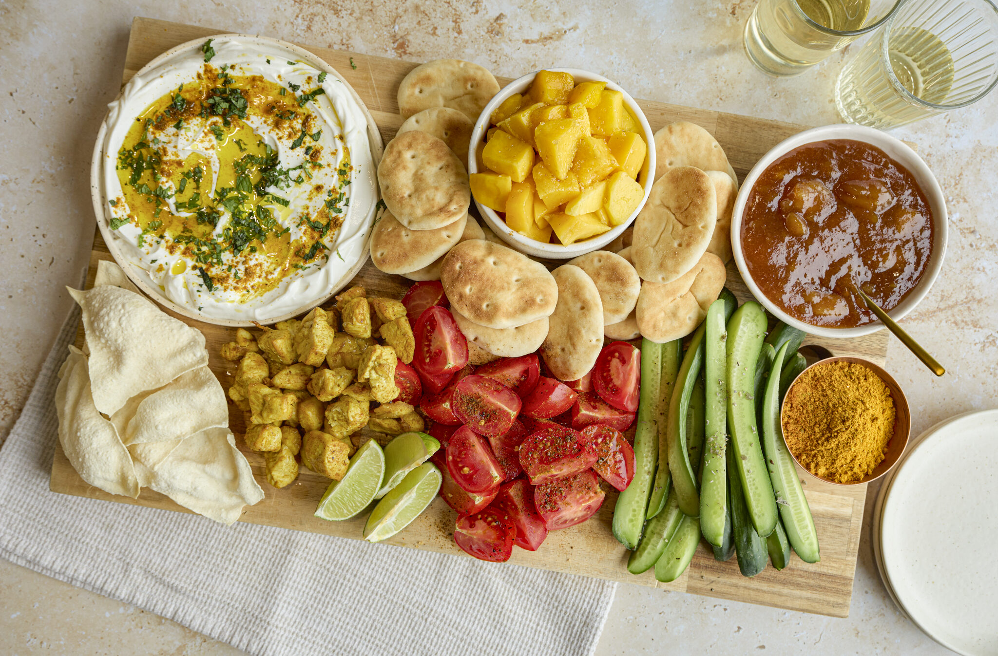 Planche apéro à l’indienne