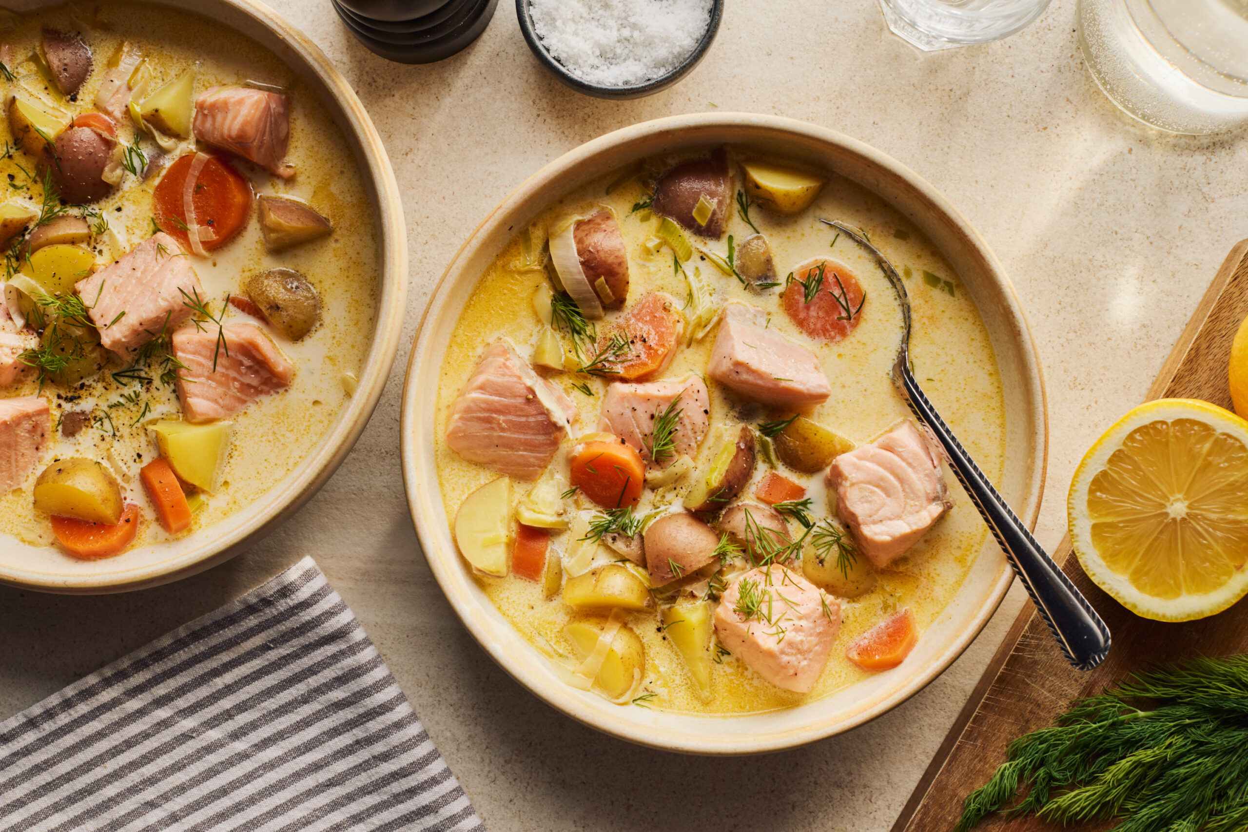 Chaudrée de saumon à la finlandaise (Lohikeitto)