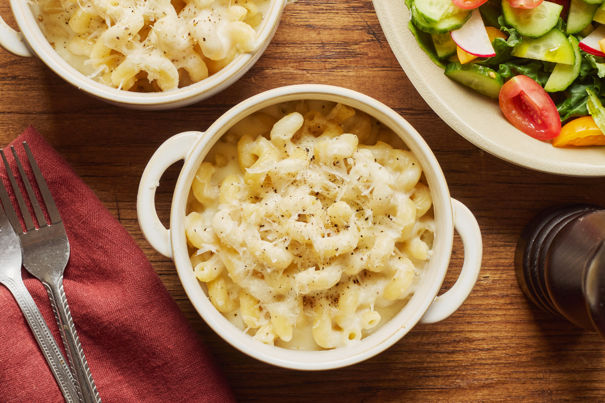 Mac and cheese protéiné au fromage cottage
