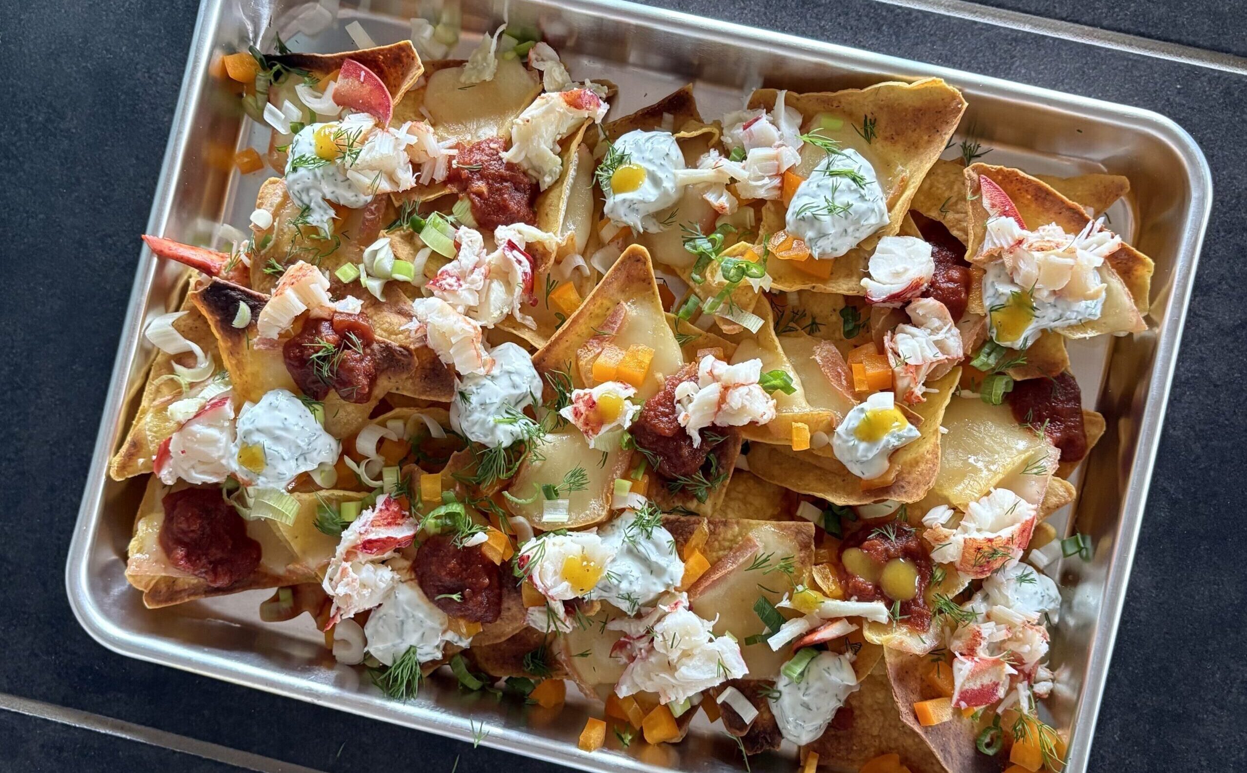 Nachos au homard