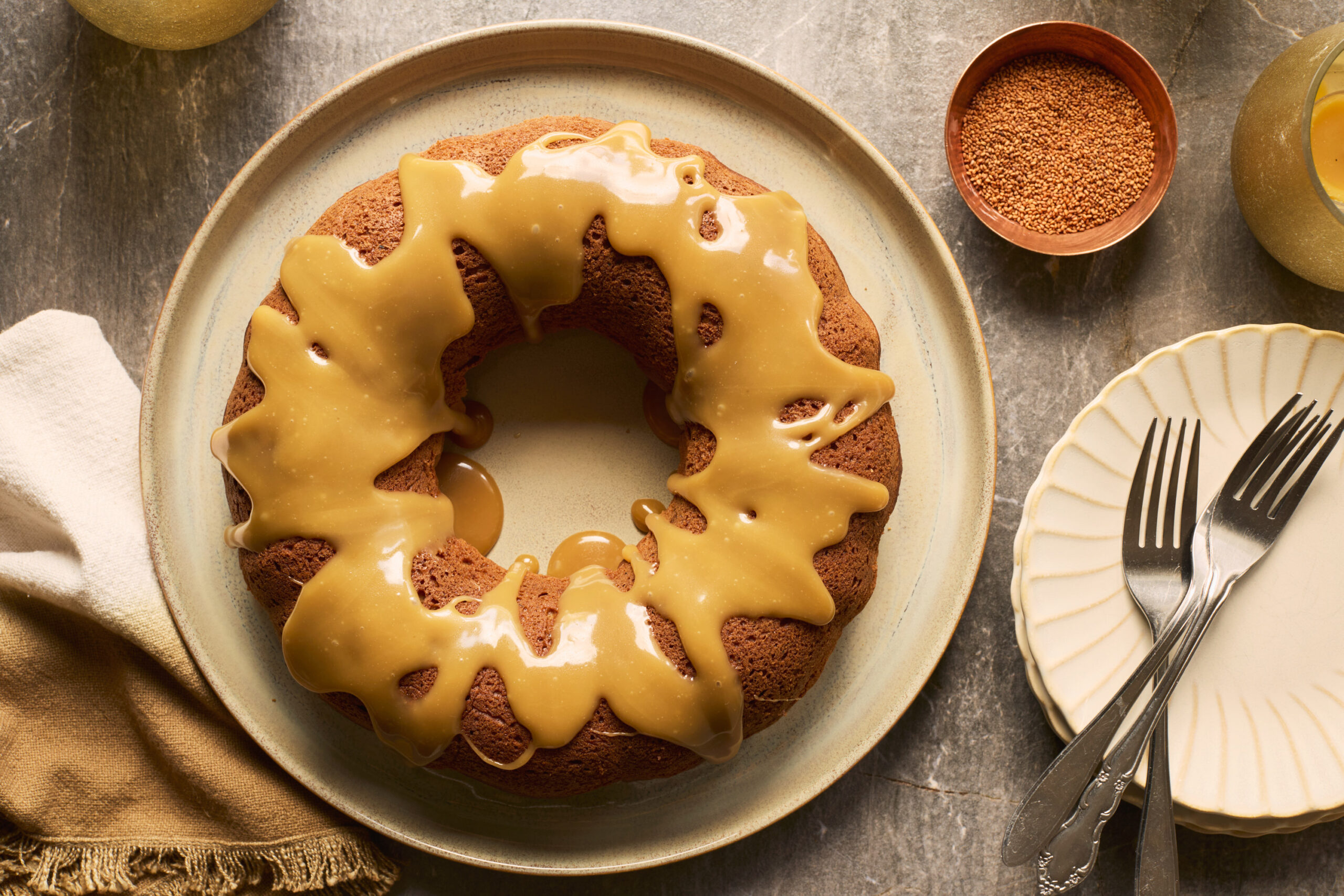 Gâteau au caramel d’érable